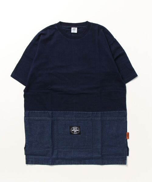 grn(ジーアールエヌ)の「【grn GENERAL LIFE/ジーアールエヌジェネラルライフ】TOOL POCKET TEE ツールポケットTシャツ(Tシャツ/カットソー・メンズ・ブラック/インディゴブルー/ベージュ/ホワイト・M/L)」の4枚目の写真