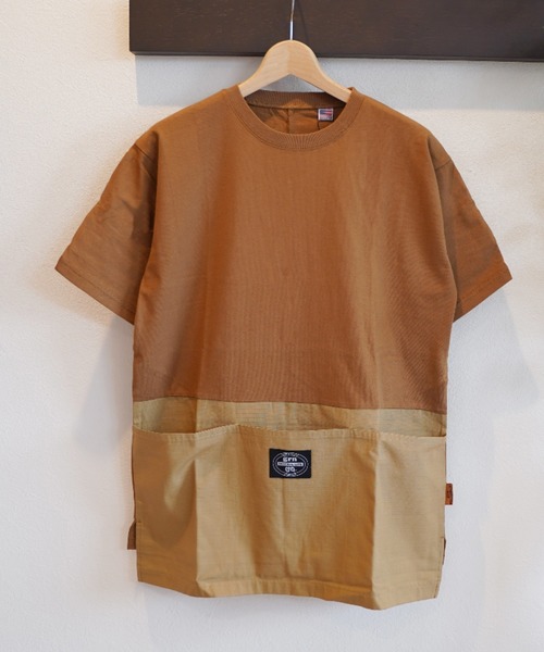 grn(ジーアールエヌ)の「【grn GENERAL LIFE/ジーアールエヌジェネラルライフ】TOOL POCKET TEE ツールポケットTシャツ(Tシャツ/カットソー・メンズ・ブラック/インディゴブルー/ベージュ/ホワイト・M/L)」の10枚目の写真