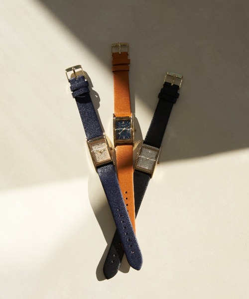 Daily russet（デイリー ラシット）の「角型ベルトウォッチ（アナログ腕時計・レディース・ネイビー/ブラウン/ブラック・FREE）」の15枚目の写真