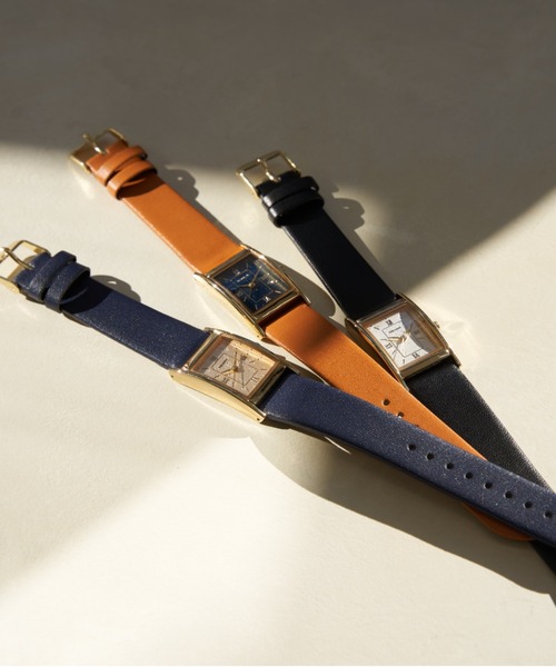 Daily russet（デイリー ラシット）の「角型ベルトウォッチ（アナログ腕時計・レディース・ネイビー/ブラウン/ブラック・FREE）」の16枚目の写真