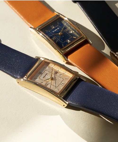 Daily russet（デイリー ラシット）の「角型ベルトウォッチ（アナログ腕時計・レディース・ネイビー/ブラウン/ブラック・FREE）」の17枚目の写真