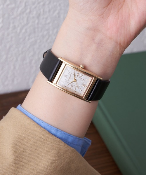 Daily russet（デイリー ラシット）の「角型ベルトウォッチ（アナログ腕時計・レディース・ネイビー/ブラウン/ブラック・FREE）」の19枚目の写真