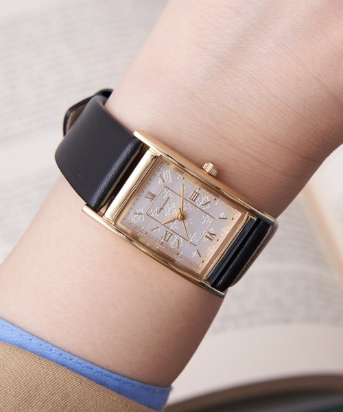 Daily russet（デイリー ラシット）の「角型ベルトウォッチ（アナログ腕時計・レディース・ネイビー/ブラウン/ブラック・FREE）」の20枚目の写真