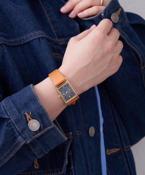 Daily russet（デイリー ラシット）の「角型ベルトウォッチ（アナログ腕時計・レディース・ネイビー/ブラウン/ブラック・FREE）」の18枚目の写真