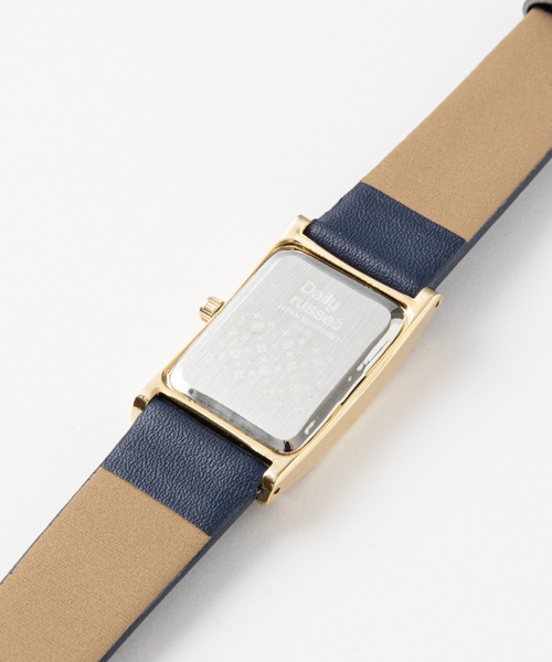 Daily russet（デイリー ラシット）の「角型ベルトウォッチ（アナログ腕時計・レディース・ネイビー/ブラウン/ブラック・FREE）」の8枚目の写真