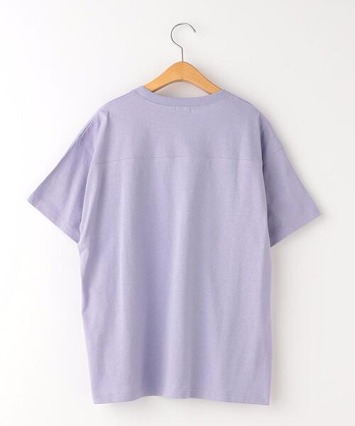 green label relaxing（グリーンレーベルリラクシング）の「【WEB限定】切り替え Tシャツ 100cm-160cm（Tシャツ/カットソー・キッズ・ブラウン/ライム/ライトピンク/オフホワイト/ライラック/オレンジ/ブラック・110cm/140cm/100cm/150cm/120cm/160cm/130cm）」の11枚目の写真