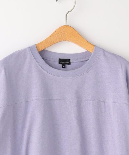 green label relaxing（グリーンレーベルリラクシング）の「【WEB限定】切り替え Tシャツ 100cm-160cm（Tシャツ/カットソー・キッズ・ブラウン/ライム/ライトピンク/オフホワイト/ライラック/オレンジ/ブラック・110cm/140cm/100cm/150cm/120cm/160cm/130cm）」の19枚目の写真