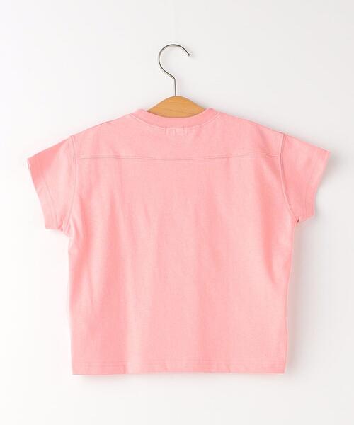 green label relaxing（グリーンレーベルリラクシング）の「【WEB限定】切り替え Tシャツ 100cm-160cm（Tシャツ/カットソー・キッズ・ブラウン/ライム/ライトピンク/オフホワイト/ライラック/オレンジ/ブラック・110cm/140cm/100cm/150cm/120cm/160cm/130cm）」の17枚目の写真