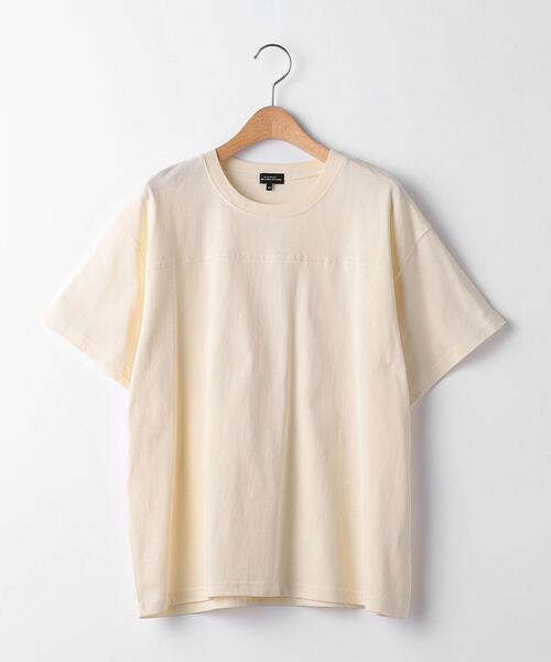 green label relaxing（グリーンレーベルリラクシング）の「【WEB限定】切り替え Tシャツ 100cm-160cm（Tシャツ/カットソー・キッズ・ブラウン/ライム/ライトピンク/オフホワイト/ライラック/オレンジ/ブラック・110cm/140cm/100cm/150cm/120cm/160cm/130cm）」の10枚目の写真