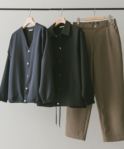 URBAN RESEARCH DOORS（アーバンリサーチドアーズ）の「『セットアップ対応』『吸水速乾』セオアルファワイドトラウザー（その他パンツ・メンズ・ブラック/モカ/ネイビー・LARGE/MEDIUM）」の4枚目の写真