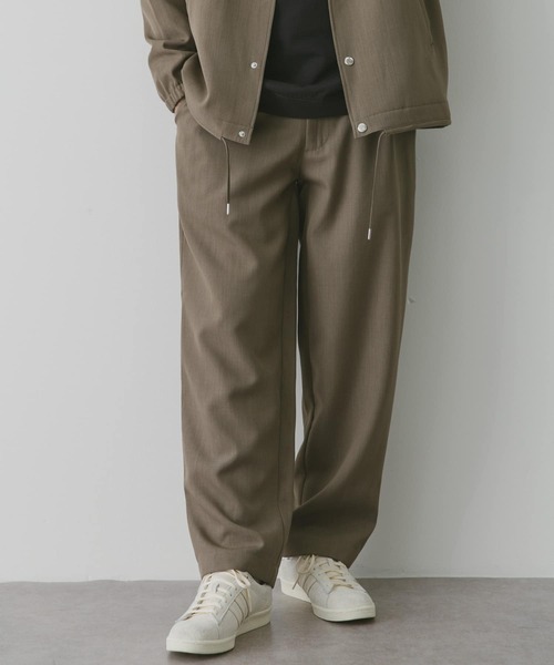 URBAN RESEARCH DOORS（アーバンリサーチドアーズ）の「『セットアップ対応』『吸水速乾』セオアルファワイドトラウザー（その他パンツ・メンズ・ブラック/モカ/ネイビー・LARGE/MEDIUM）」の5枚目の写真