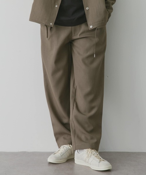 URBAN RESEARCH DOORS（アーバンリサーチドアーズ）の「『セットアップ対応』『吸水速乾』セオアルファワイドトラウザー（その他パンツ・メンズ・ブラック/モカ/ネイビー・LARGE/MEDIUM）」の7枚目の写真