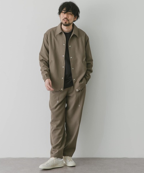 URBAN RESEARCH DOORS（アーバンリサーチドアーズ）の「『セットアップ対応』『吸水速乾』セオアルファワイドトラウザー（その他パンツ・メンズ・ブラック/モカ/ネイビー・LARGE/MEDIUM）」の9枚目の写真