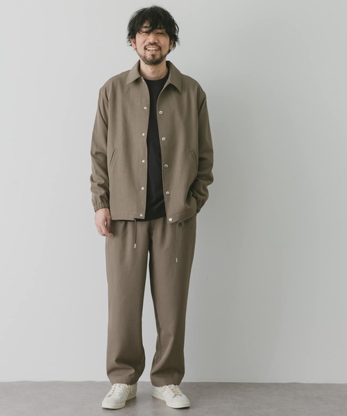 URBAN RESEARCH DOORS（アーバンリサーチドアーズ）の「『セットアップ対応』『吸水速乾』セオアルファワイドトラウザー（その他パンツ・メンズ・ブラック/モカ/ネイビー・LARGE/MEDIUM）」の10枚目の写真