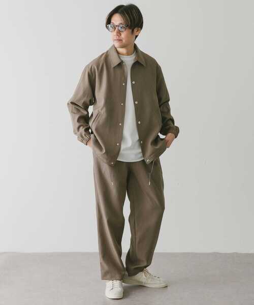 URBAN RESEARCH DOORS（アーバンリサーチドアーズ）の「『セットアップ対応』『吸水速乾』セオアルファワイドトラウザー（その他パンツ・メンズ・ブラック/モカ/ネイビー・LARGE/MEDIUM）」の12枚目の写真