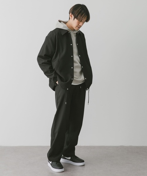 URBAN RESEARCH DOORS（アーバンリサーチドアーズ）の「『セットアップ対応』『吸水速乾』セオアルファワイドトラウザー（その他パンツ・メンズ・ブラック/モカ/ネイビー・LARGE/MEDIUM）」の19枚目の写真