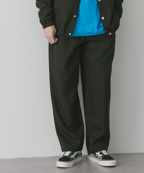 URBAN RESEARCH DOORS（アーバンリサーチドアーズ）の「『セットアップ対応』『吸水速乾』セオアルファワイドトラウザー（その他パンツ・メンズ・ブラック/モカ/ネイビー・LARGE/MEDIUM）」の21枚目の写真