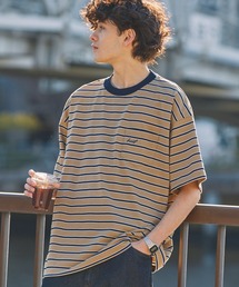セール】【HECT】Big Border L/S Tee / ビッグシルエットボーダーロンT