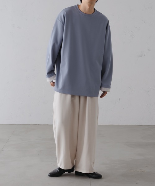 epnok(エプノック)の「リバーシブルポンチロンTee(Tシャツ/カットソー・メンズ・ブラウン/サックスブルー/グレー・SMALL/MEDIUM/LARGE)」の22枚目の写真