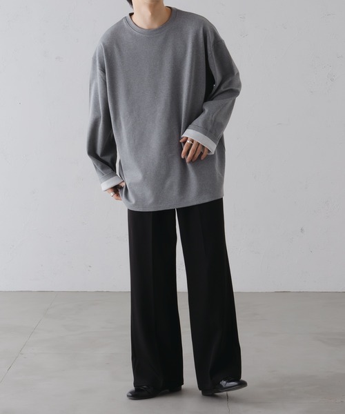 epnok(エプノック)の「リバーシブルポンチロンTee(Tシャツ/カットソー・メンズ・ブラウン/サックスブルー/グレー・SMALL/MEDIUM/LARGE)」の7枚目の写真