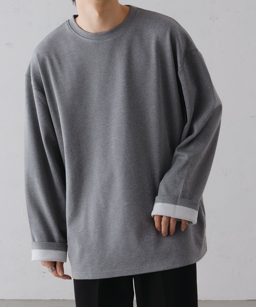 epnok(エプノック)の「リバーシブルポンチロンTee(Tシャツ/カットソー・メンズ・ブラウン/サックスブルー/グレー・SMALL/MEDIUM/LARGE)」の4枚目の写真
