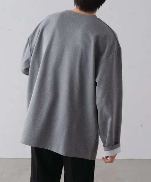 epnok(エプノック)の「リバーシブルポンチロンTee(Tシャツ/カットソー・メンズ・ブラウン/サックスブルー/グレー・SMALL/MEDIUM/LARGE)」の6枚目の写真