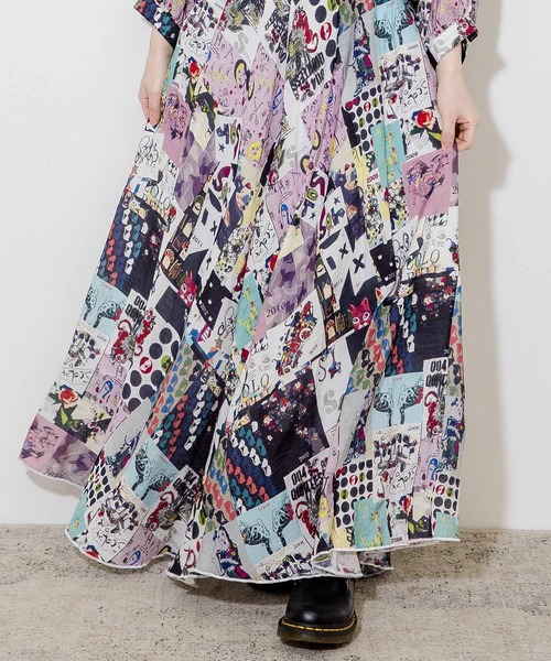 スカート 152739：アメリカンダイナー柄スカート