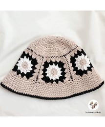 tone（トーン）の「【kotomomknit】グラニースクエアハット/子供(MA)（ハット）」
