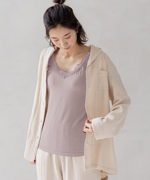 フェリシモMama（フェリシモママ）の「Ｍｏｒｅｄｄｅ　とろけるような肌心地　すっきり見えをかなえる　授乳ブラキャミ＆ショーツ（マタニティウェア/グッズ・レディース・ブラウン/グレー系その他・4/3/2/1）」の13枚目の写真