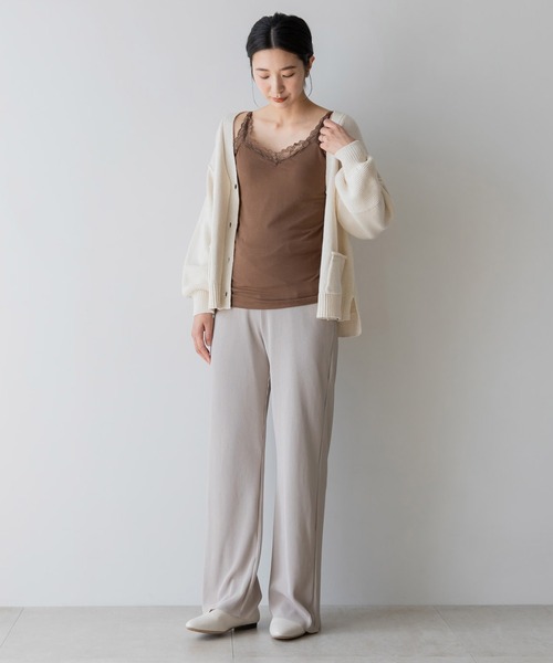 フェリシモMama（フェリシモママ）の「Ｍｏｒｅｄｄｅ　とろけるような肌心地　すっきり見えをかなえる　授乳ブラキャミ＆ショーツ（マタニティウェア/グッズ・レディース・ブラウン/グレー系その他・4/3/2/1）」の11枚目の写真