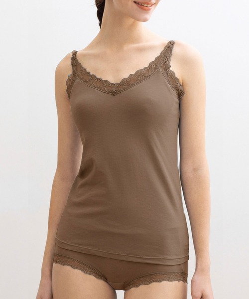 フェリシモMama（フェリシモママ）の「Ｍｏｒｅｄｄｅ　とろけるような肌心地　すっきり見えをかなえる　授乳ブラキャミ＆ショーツ（マタニティウェア/グッズ・レディース・ブラウン/グレー系その他・4/3/2/1）」の10枚目の写真