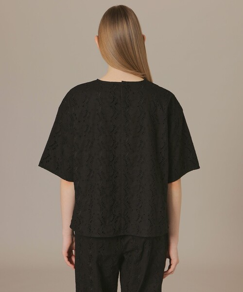 MACKINTOSH LONDON（マッキントッシュ ロンドン）の「コットンレースブラウス（シャツ/ブラウス・レディース・ブラック・38）」の6枚目の写真