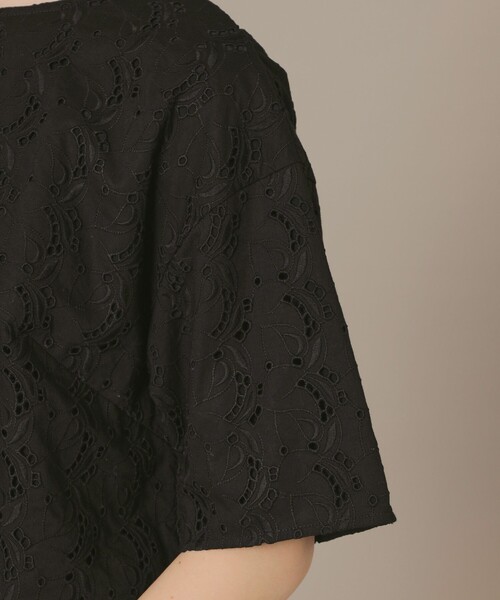 MACKINTOSH LONDON（マッキントッシュ ロンドン）の「コットンレースブラウス（シャツ/ブラウス・レディース・ブラック・38）」の7枚目の写真