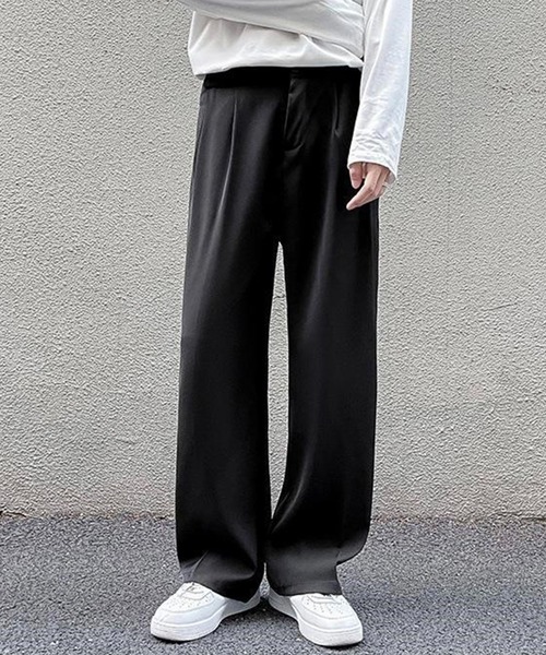 MSML 黒 スラックス サイドポケット付き MSML 黒 スラックス サイドポケット付き