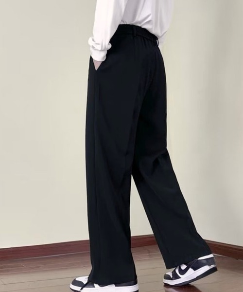Anchor Smith（アンカー スミス）の「ダブルタック セミワイド コインポケットデザインスラックスパンツ（スラックス・メンズ・ブラウン/ブラック/ダークネイビー/チャコール/アイボリー・L/M/XL）」の22枚目の写真