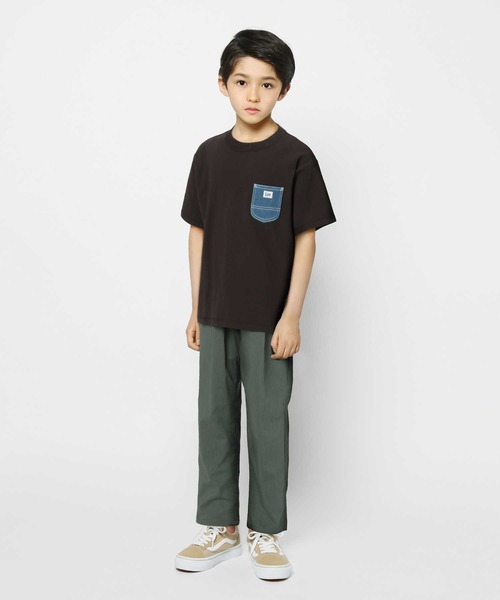 Right-on（ライトオン）の「【接触冷感】サラサライージーパンツ / 吸水速乾 / UVカット（その他パンツ・キッズ・ホワイト×ブラック/ブルー/サックスブルー/ブラウン/ブラック/カーキブラウン・140/120/130/160/105/150）」の17枚目の写真