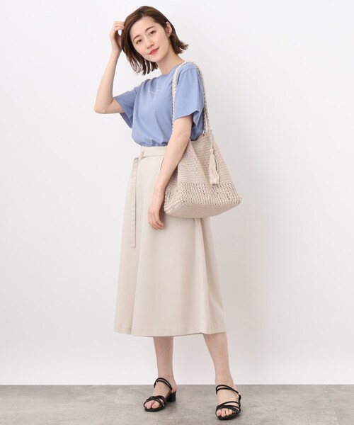 grove（グローブ）の「◆【A4収納可】タッセルレーヨン編みトート（トートバッグ・レディース・アイボリー/オレンジ/グレー/ブラック・00）」の15枚目の写真