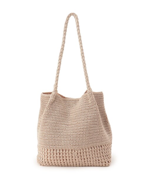 grove（グローブ）の「◆【A4収納可】タッセルレーヨン編みトート（トートバッグ・レディース・アイボリー/オレンジ/グレー/ブラック・00）」の14枚目の写真