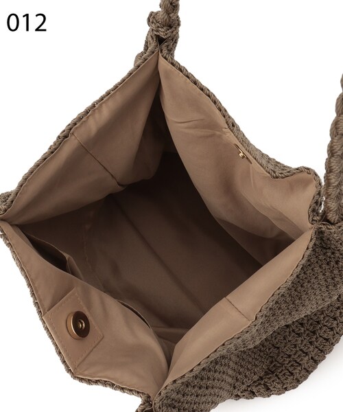 grove（グローブ）の「◆【A4収納可】タッセルレーヨン編みトート（トートバッグ・レディース・アイボリー/オレンジ/グレー/ブラック・00）」の11枚目の写真