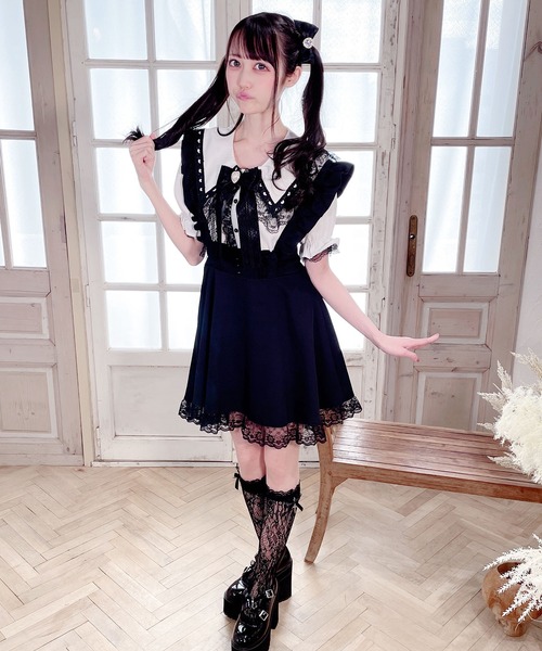 MA*RS（アメーバーマーズ）の「ハートレースセーラーブラウス（シャツ