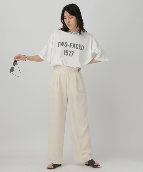 REMI RELIEF（レミレリーフ）の「Chaos(カオス)/【REMI RELIEF】別注プリントTシャツ（Tシャツ/カットソー・レディース・ホワイト/ブラック/ベージュ/ミント・FREE）」の13枚目の写真