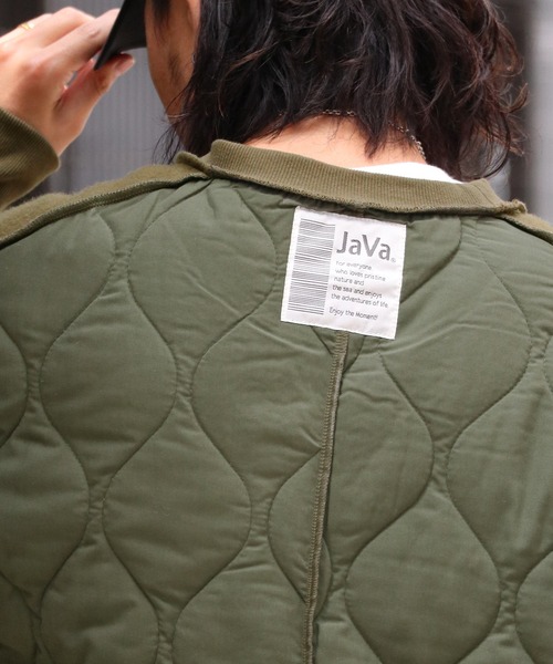 Java（ジャバ）の「《Java ジャバコラボ》ユニセックス2wayリバーシブル裏起毛×キルティング切替プルオーバー（スウェット・メンズ・カーキ/ブラック/ネイビー・XX-LARGE/SMALL/X-LARGE/LARGE/MEDIUM）」の20枚目の写真