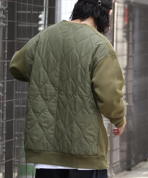 Java（ジャバ）の「《Java ジャバコラボ》ユニセックス2wayリバーシブル裏起毛×キルティング切替プルオーバー（スウェット・メンズ・カーキ/ブラック/ネイビー・XX-LARGE/SMALL/X-LARGE/LARGE/MEDIUM）」の10枚目の写真