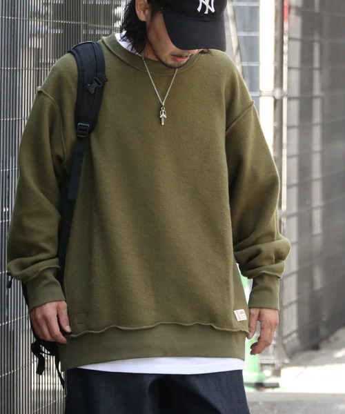 Java（ジャバ）の「《Java ジャバコラボ》ユニセックス2wayリバーシブル裏起毛×キルティング切替プルオーバー（スウェット・メンズ・カーキ/ブラック/ネイビー・XX-LARGE/SMALL/X-LARGE/LARGE/MEDIUM）」の11枚目の写真