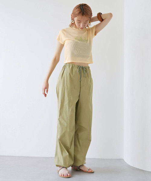 SLOBE citron.(スローブシトロン)の「SLOBE citron. Petit TEE(Tシャツ/カットソー・レディース・アイボリー/ピンク・FREE)」の9枚目の写真