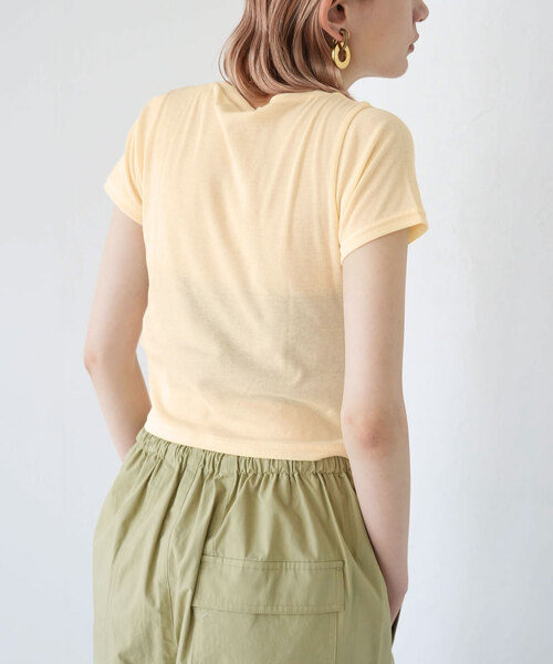 SLOBE citron.(スローブシトロン)の「SLOBE citron. Petit TEE(Tシャツ/カットソー・レディース・アイボリー/ピンク・FREE)」の18枚目の写真