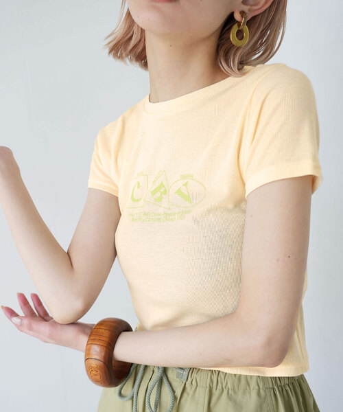SLOBE citron.(スローブシトロン)の「SLOBE citron. Petit TEE(Tシャツ/カットソー・レディース・アイボリー/ピンク・FREE)」の21枚目の写真