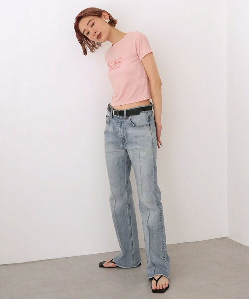 SLOBE citron.(スローブシトロン)の「SLOBE citron. Petit TEE(Tシャツ/カットソー・レディース・アイボリー/ピンク・FREE)」の10枚目の写真