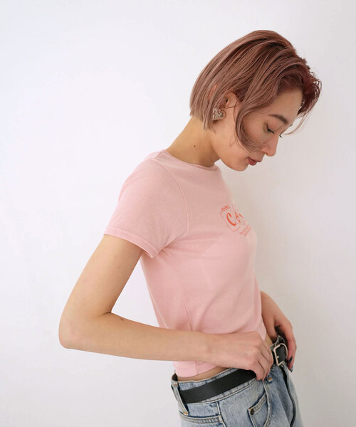 SLOBE citron.(スローブシトロン)の「SLOBE citron. Petit TEE(Tシャツ/カットソー・レディース・アイボリー/ピンク・FREE)」の11枚目の写真