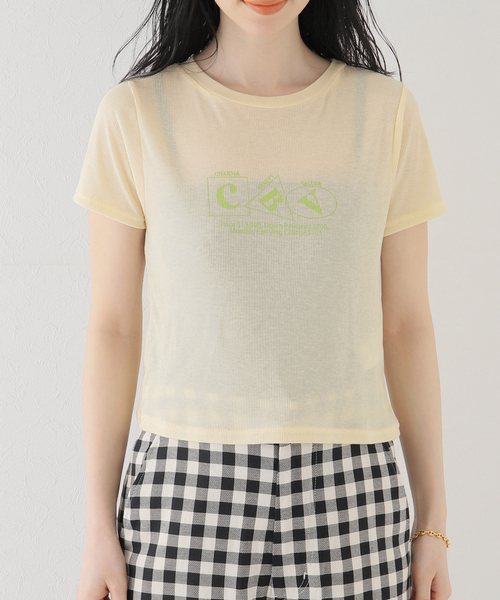 SLOBE citron.(スローブシトロン)の「SLOBE citron. Petit TEE(Tシャツ/カットソー・レディース・アイボリー/ピンク・FREE)」の17枚目の写真